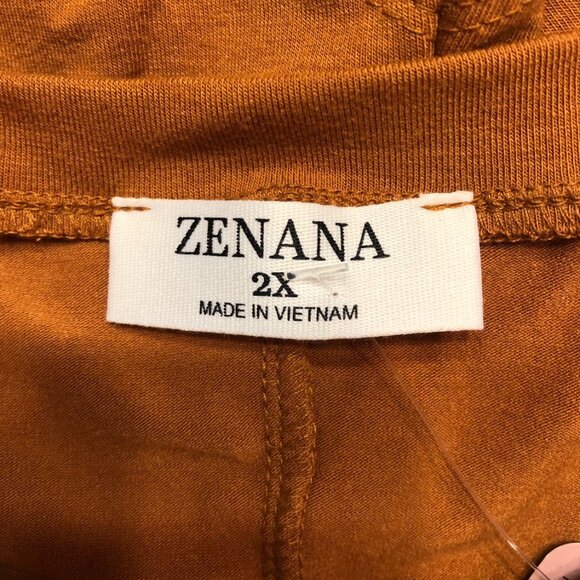 Almond Short Sleeve V Neck Top - Picture 3 of 4